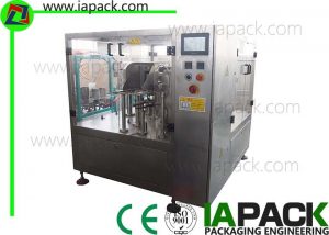 កាបូបដែលបានផ្តល់ឱ្យក្រុមហ៊ុន Premade Pouch Packing Machine 0.6 MPa Air Compressed